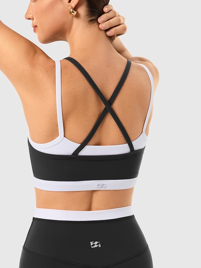 Leggings sin costuras de cintura alta y sujetador deportivo de doble capa