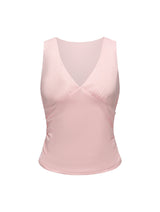 V-Neck Ruched Top