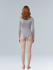 Long Sleeve Turtle Neck Bodysuit - HeyShape
