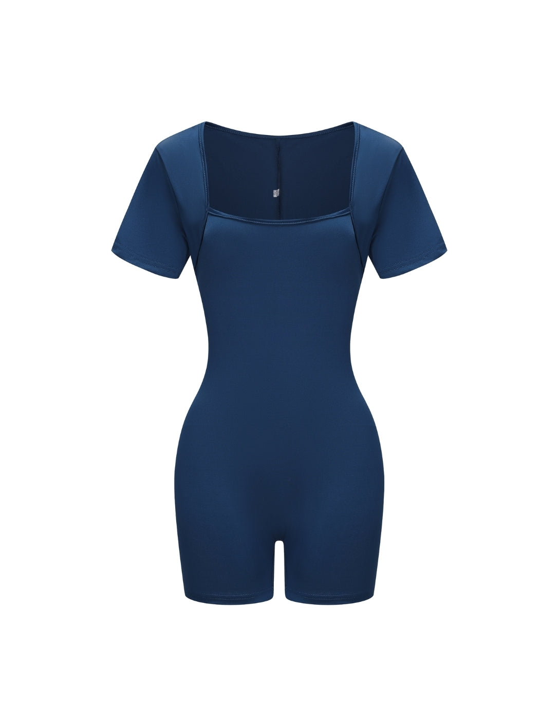 Square Neck Short Sleeve Jumpsuit - HeyShape