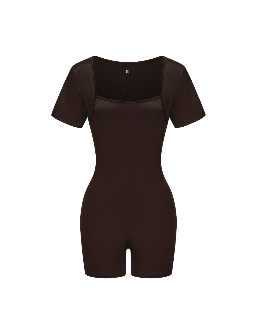 Square Neck Short Sleeve Jumpsuit - HeyShape