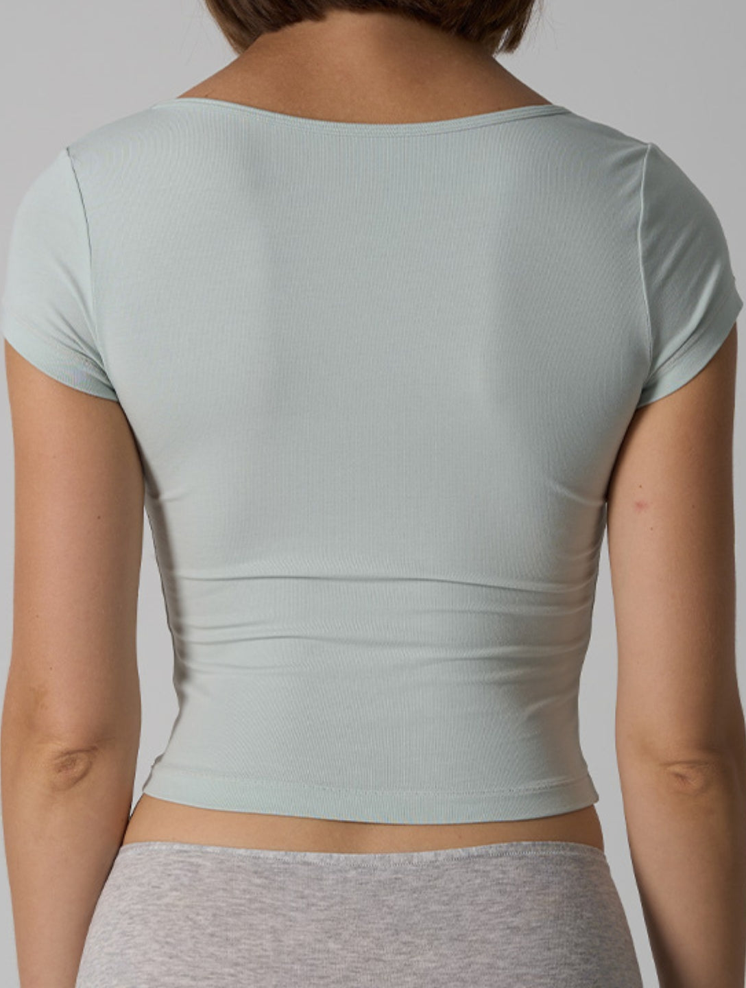 Camiseta clásica cuadrada de algodón