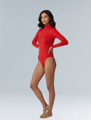 Long Sleeve Turtle Neck Bodysuit - HeyShape