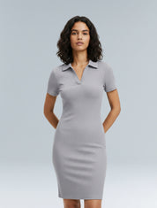 Ribbed Bodycon Mini Dress - HeyShape