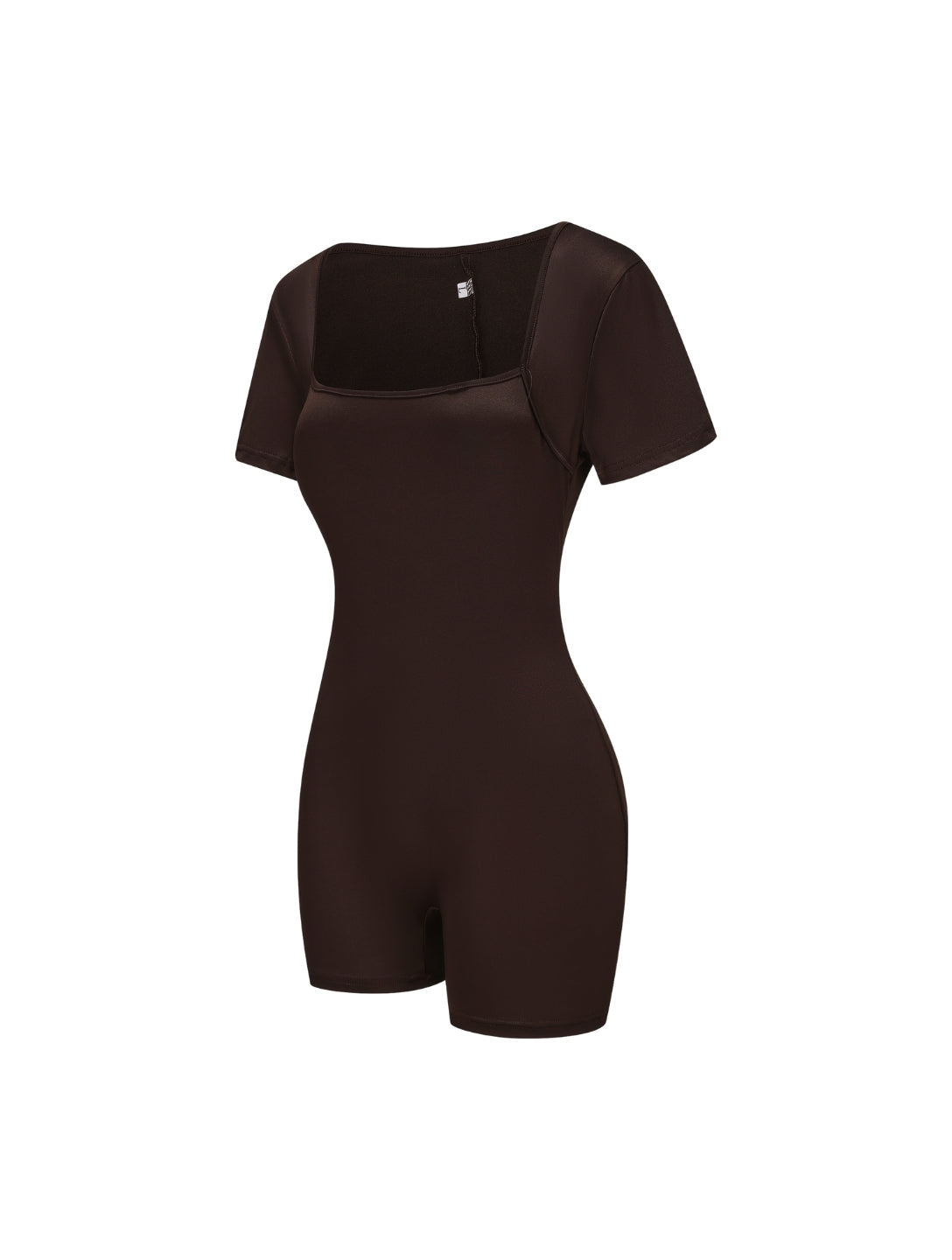 Mono de manga corta con escote cuadrado