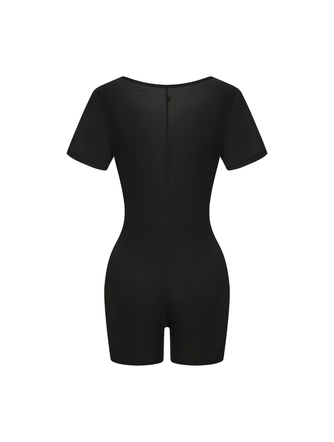 Mono de manga corta con escote cuadrado