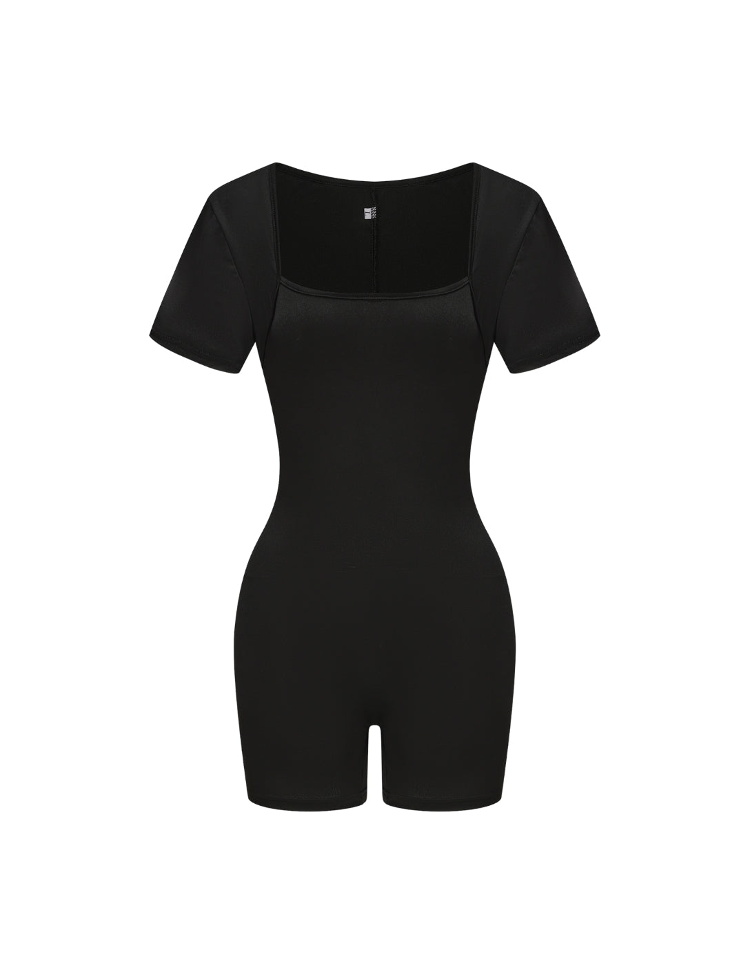 Square Neck Short Sleeve Jumpsuit - HeyShape