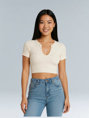 Shape me up Crop T-shirt - HeyShape