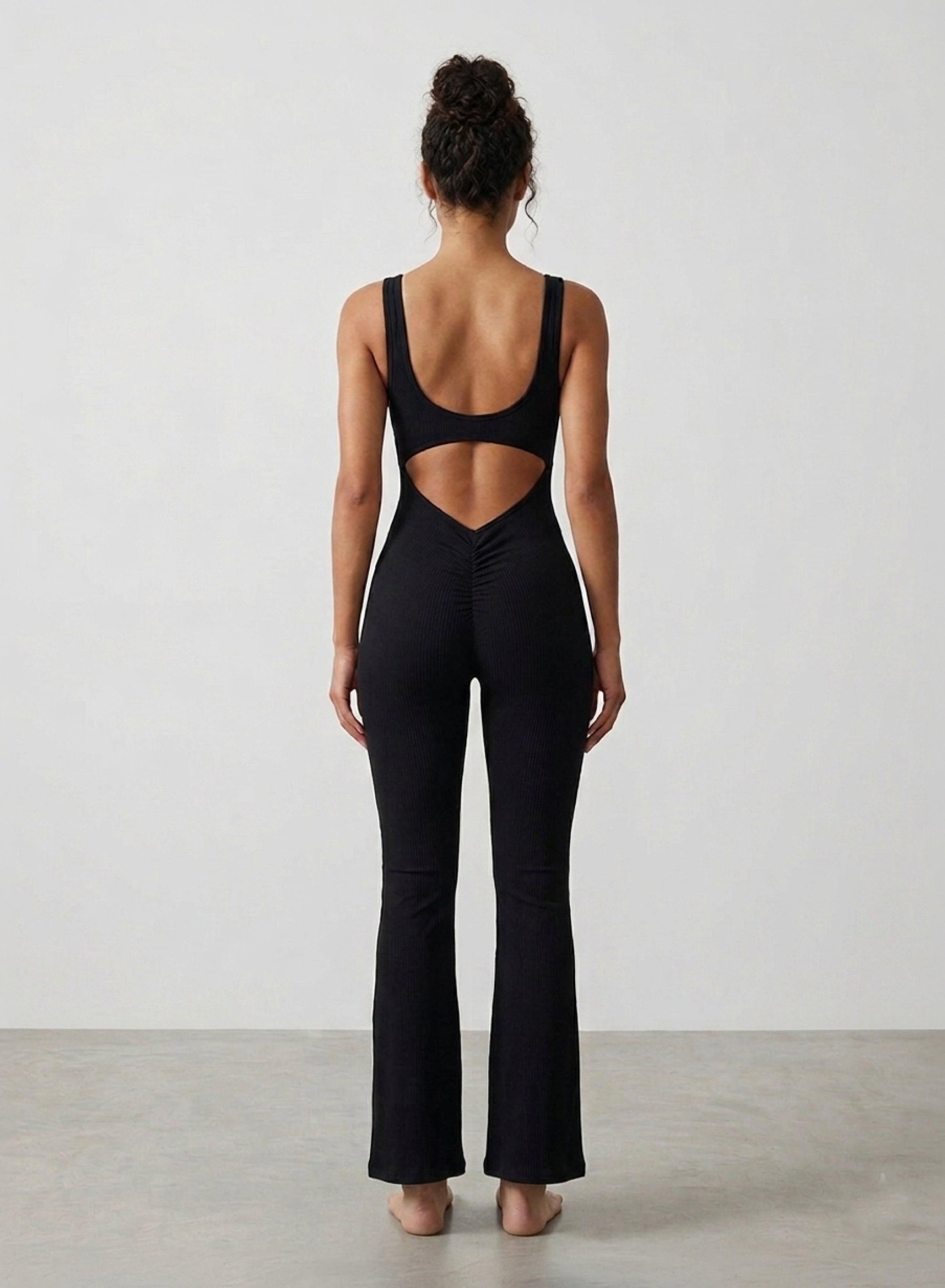 Flared Sports Jumpsuit - HeyShape