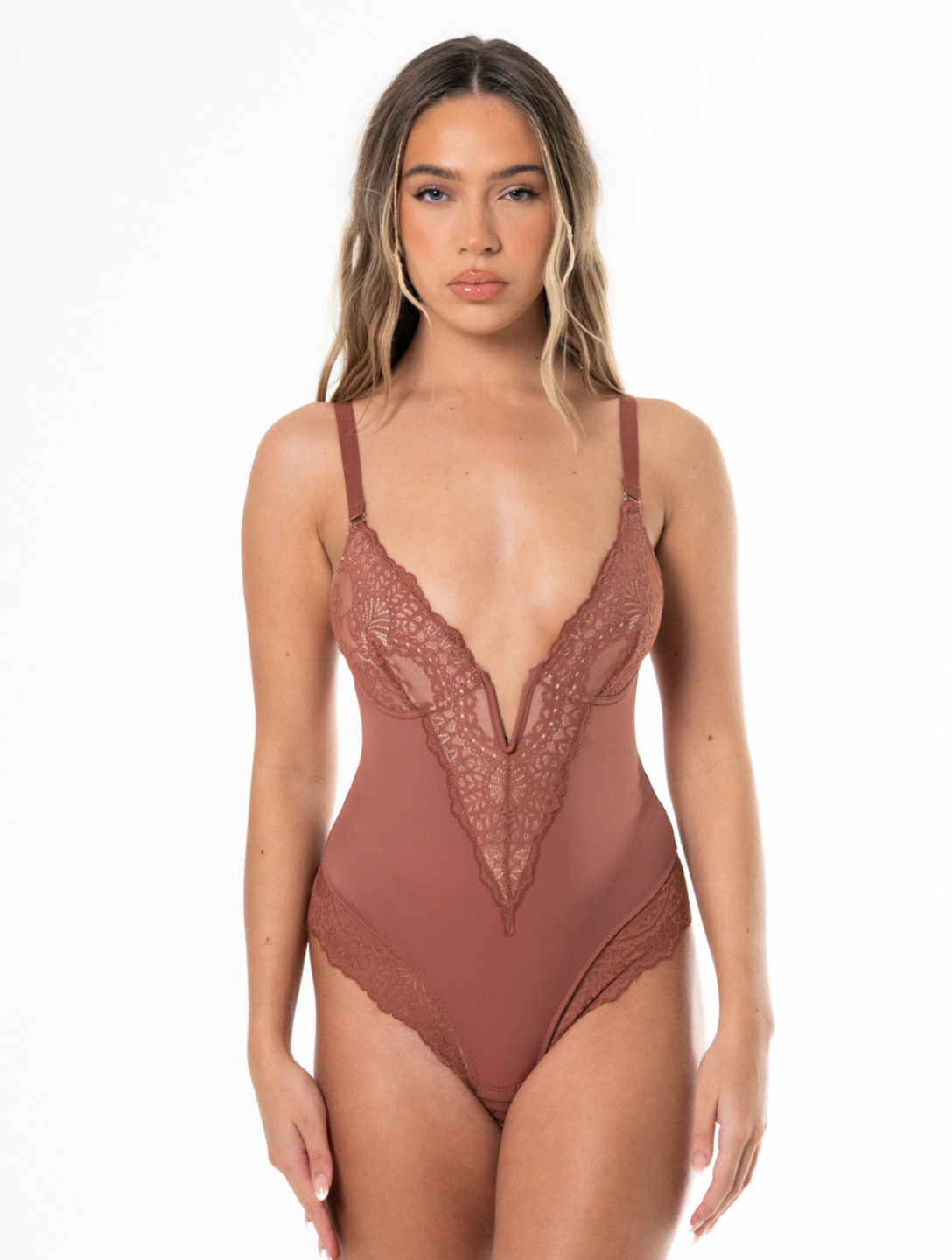 Plunge sales neck bodysuits