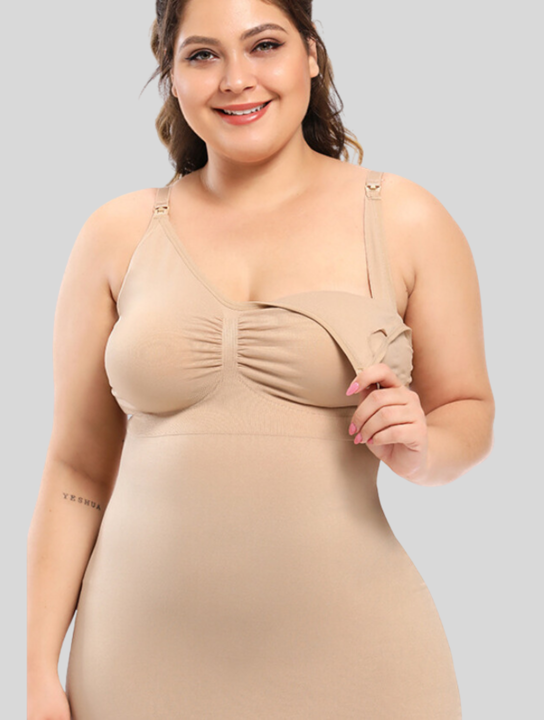 body shaping jumpsuit tummy control fitted waist and hip tightening body  slimming body romper with breast pads - The Little Connection
