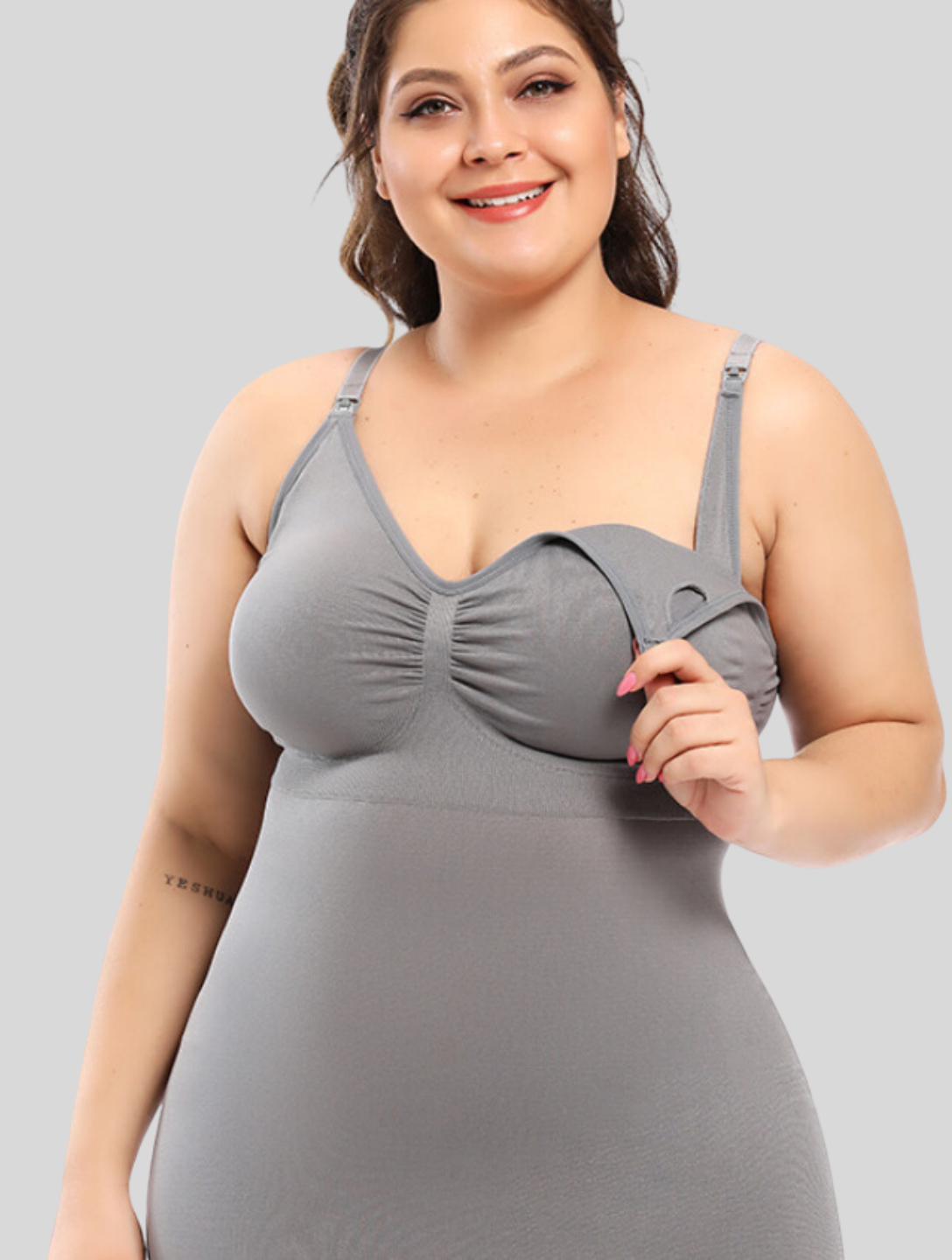 body shaping jumpsuit tummy control fitted waist and hip tightening body  slimming body romper with breast pads - The Little Connection