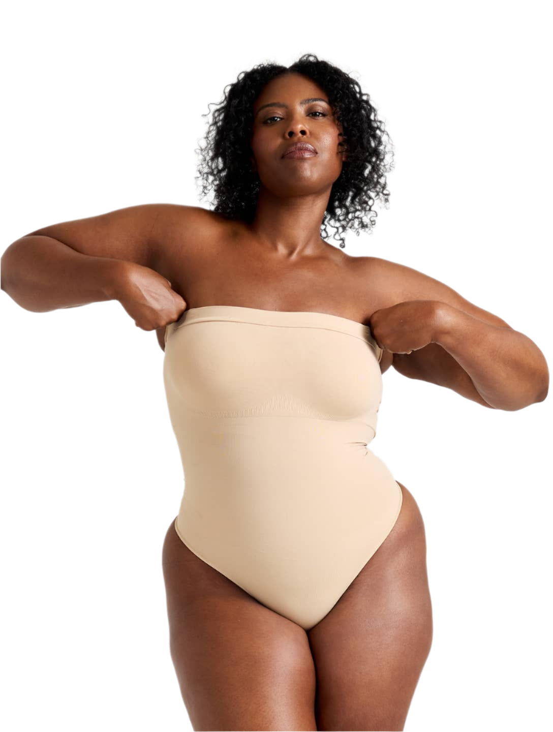 Strapless Thong Bodysuit - HeyShape
