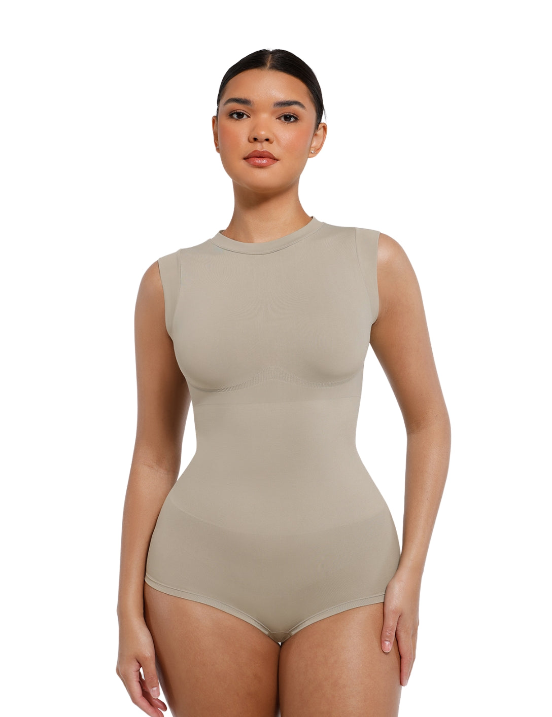 High Neck Sleeveless Bodysuit - HeyShape
