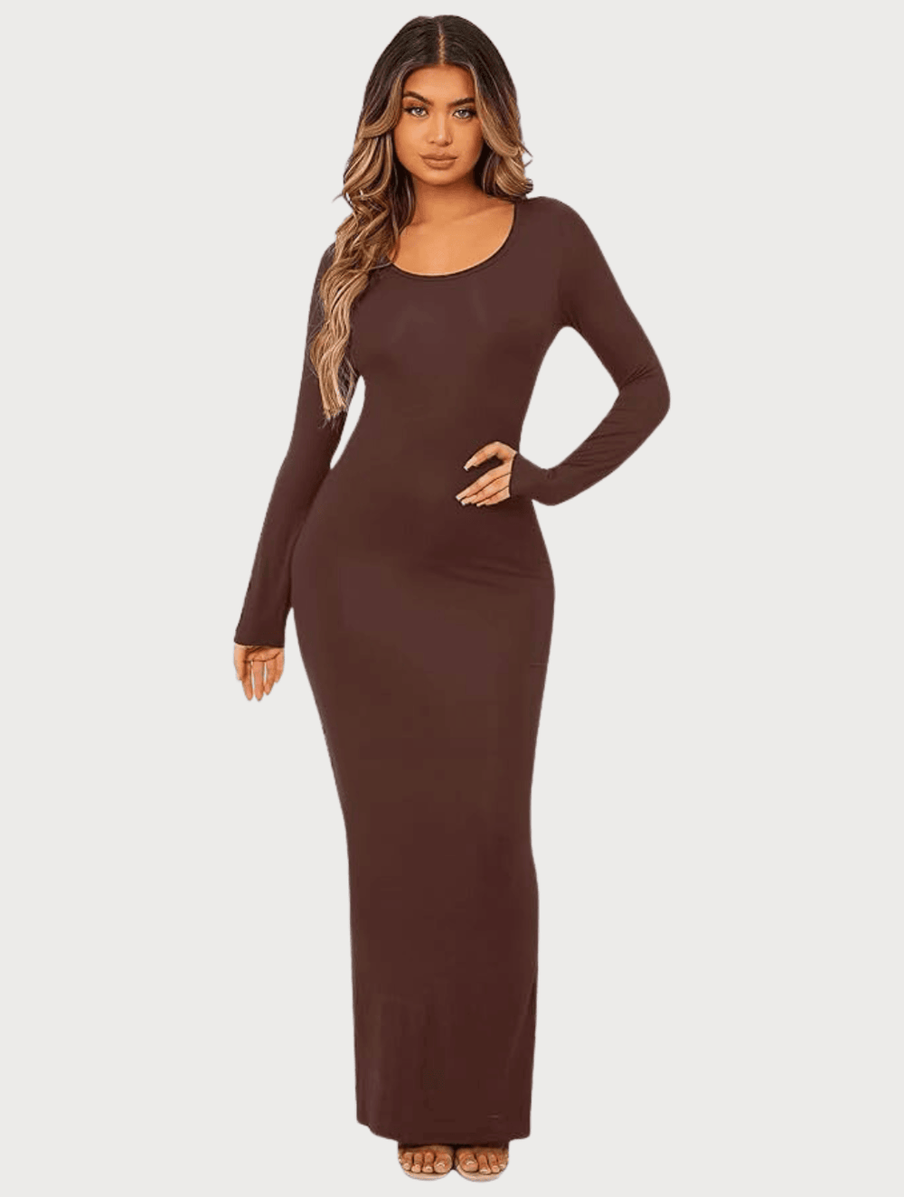 Shapewear Long Sleeve Dress HeyShape