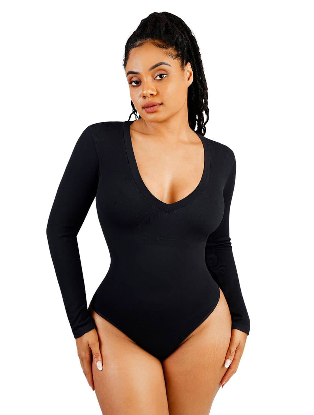 IN'VOLAND Women's Bodysuit Plus Size Short Sleeve Scoop Neck Bodysuit - Foto 11