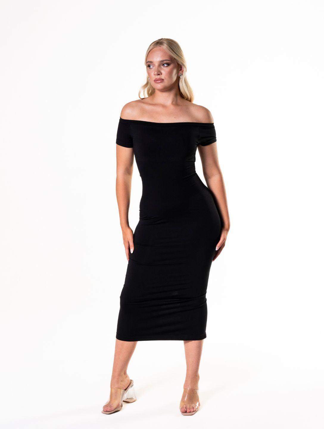 HeyShape Off Shoulder Shapewear Split Dress