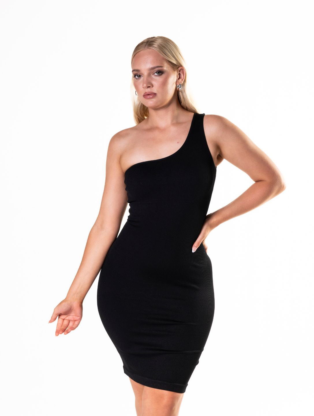 One Shoulder Shapewear Mini-jurk