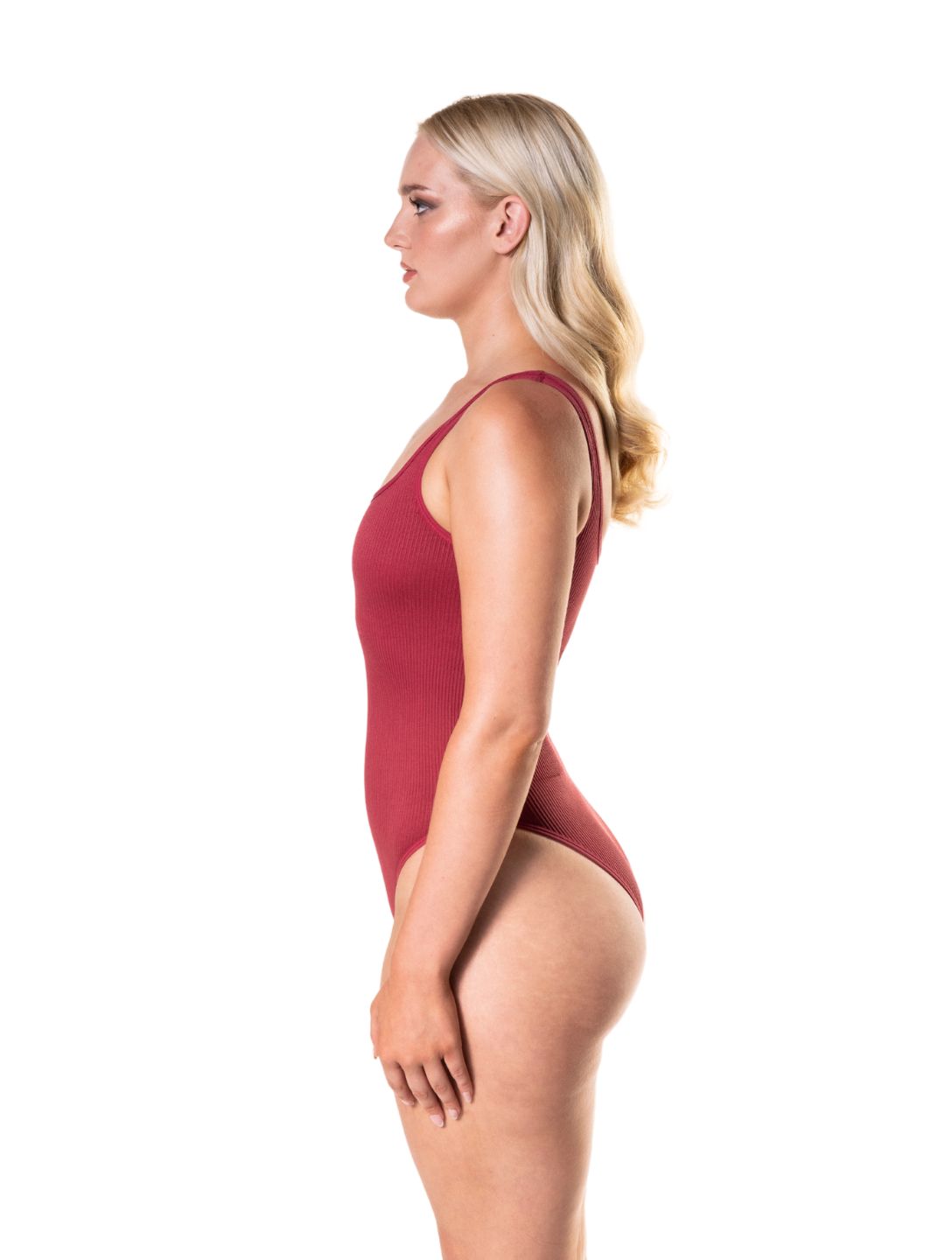 Figurbetonter, gerippter Shapewear-Body