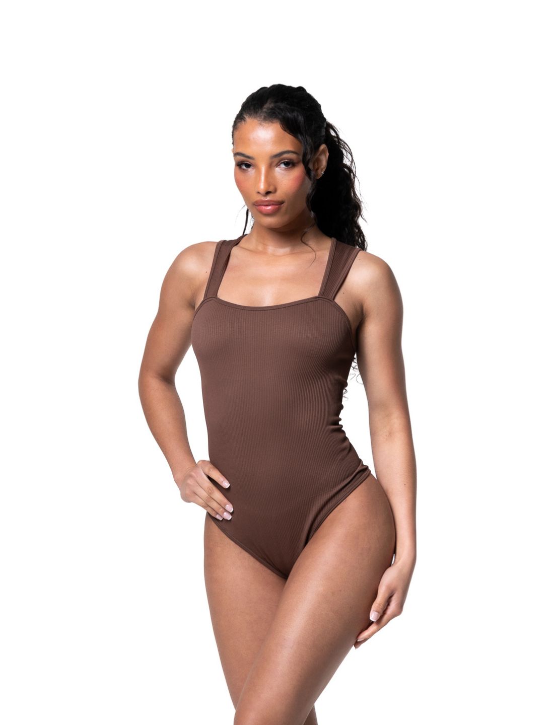 Ribbed Square Neck Bodysuit | Buy Online | HeyShape