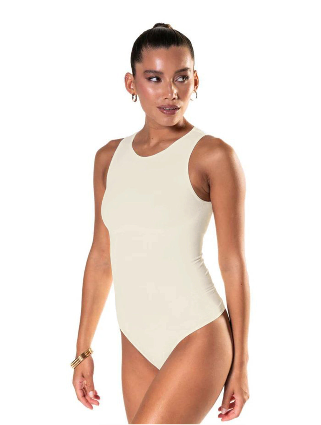 Ronde Hals String Bodysuit