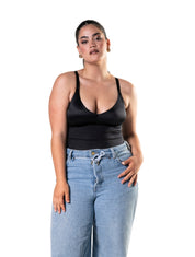 Satin Snatched Thong Bodysuit - HeyShape
