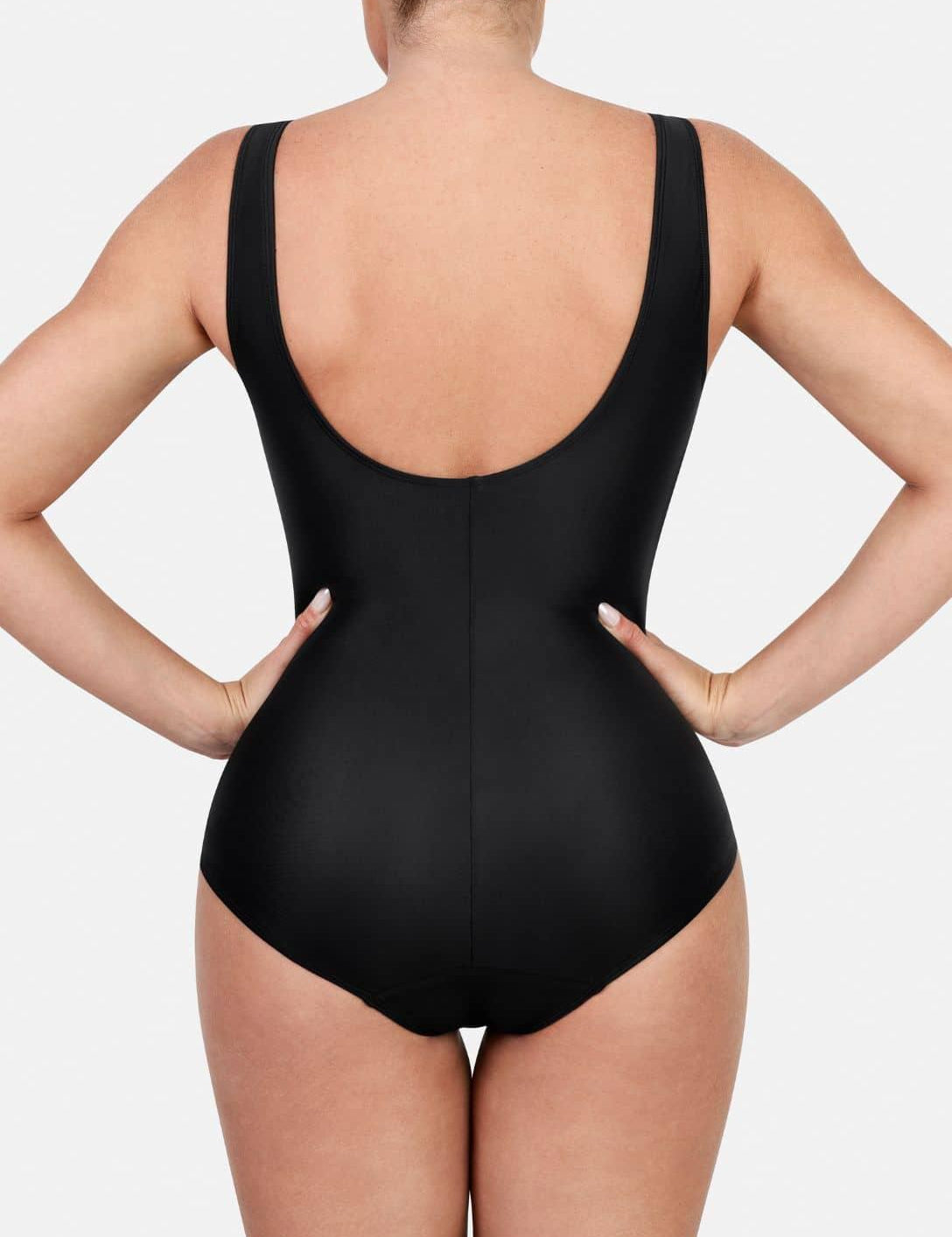 Shapewear Deep V-Neck One Piece - HeyShape