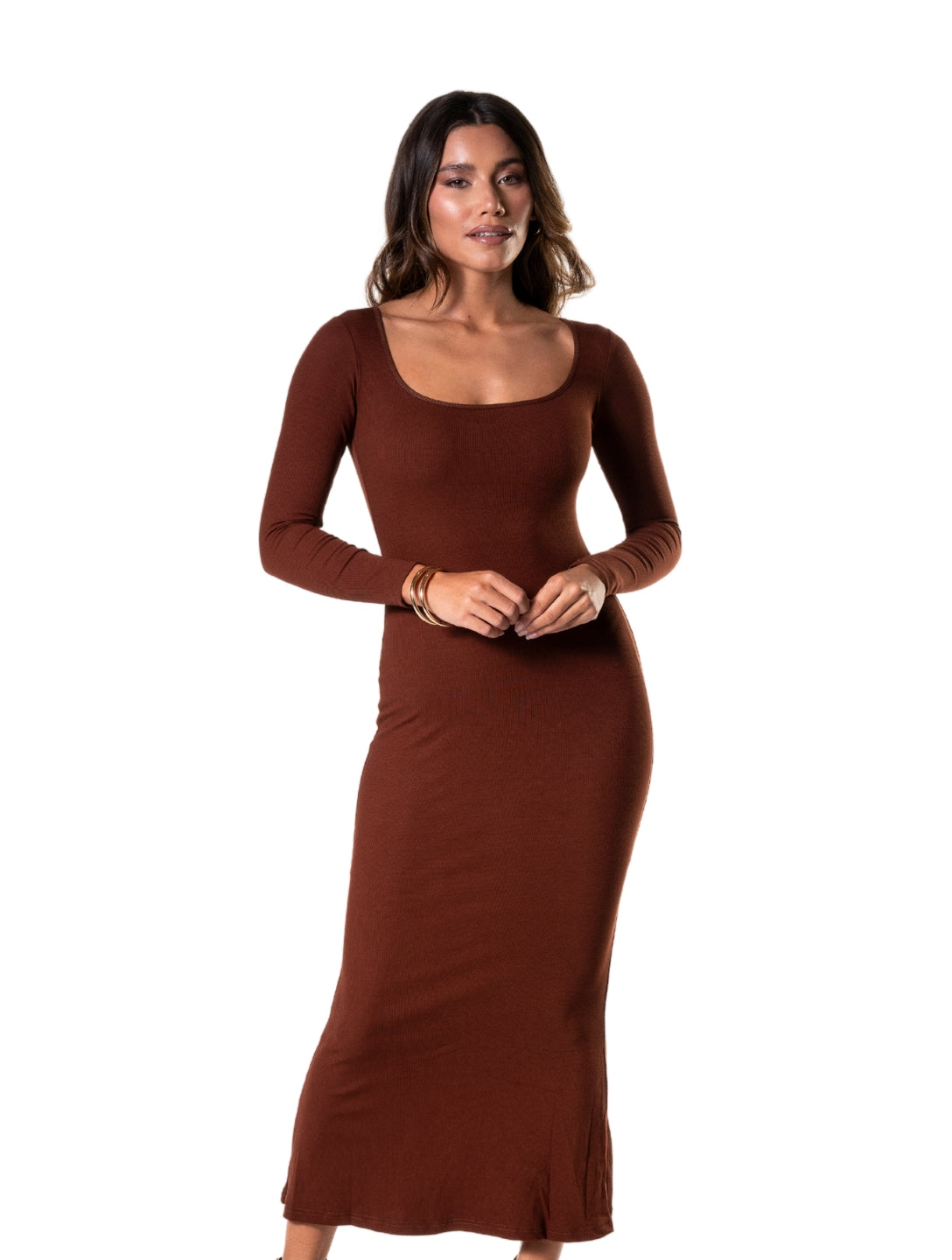 Shapewear Long Sleeve Dress