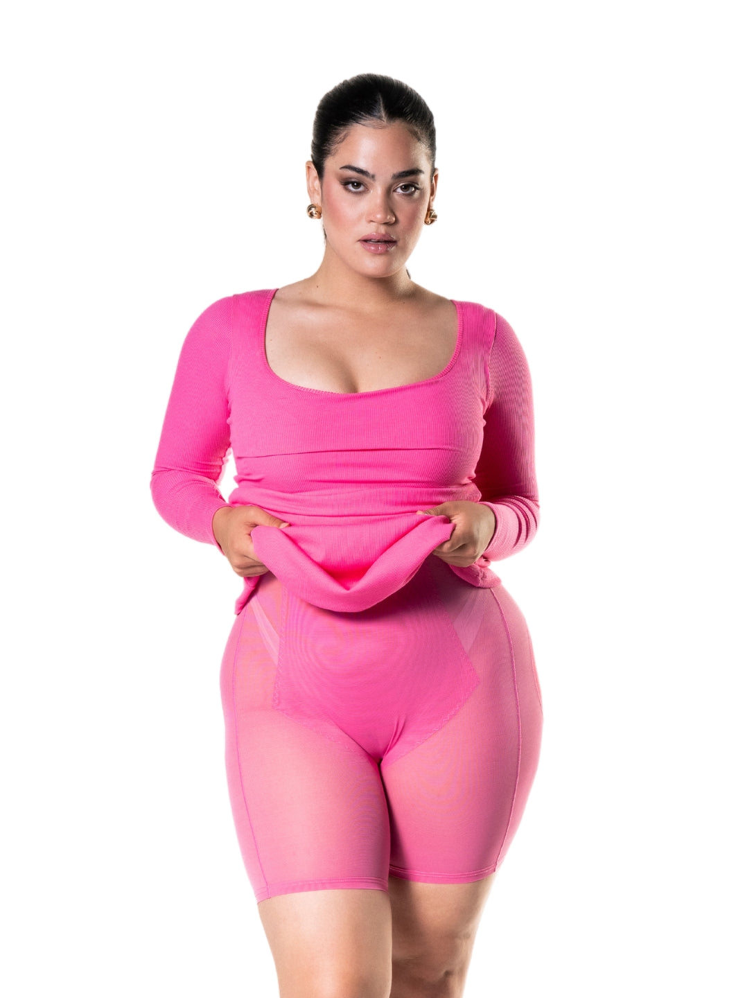 Shapewear Long Sleeve Dress