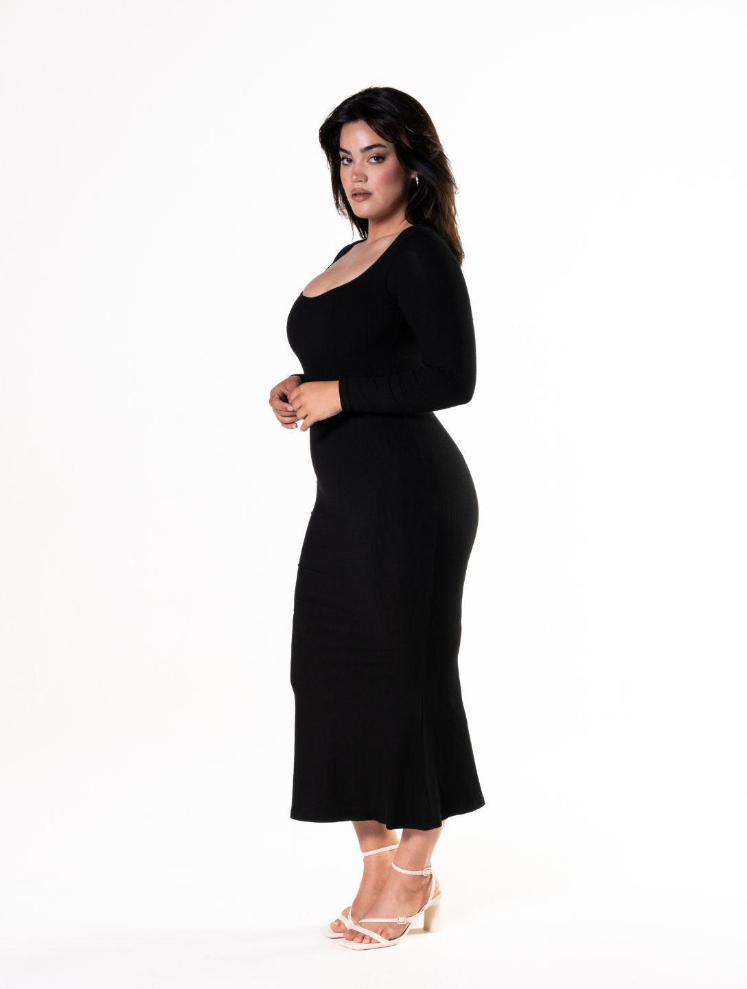 Shapewear-Langarmkleid