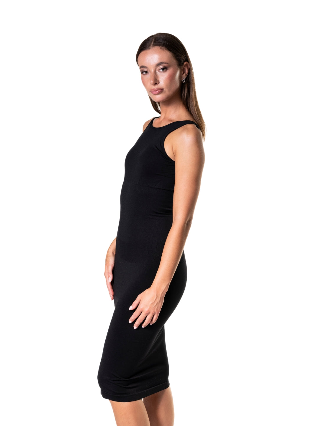 Robe longue sans manches Shapewear