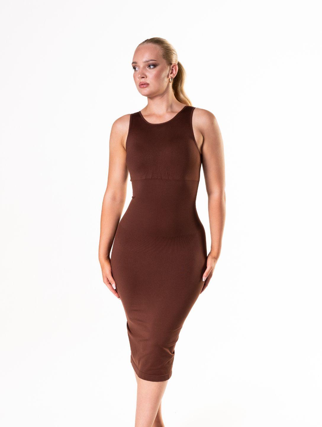 Robe longue sans manches Shapewear