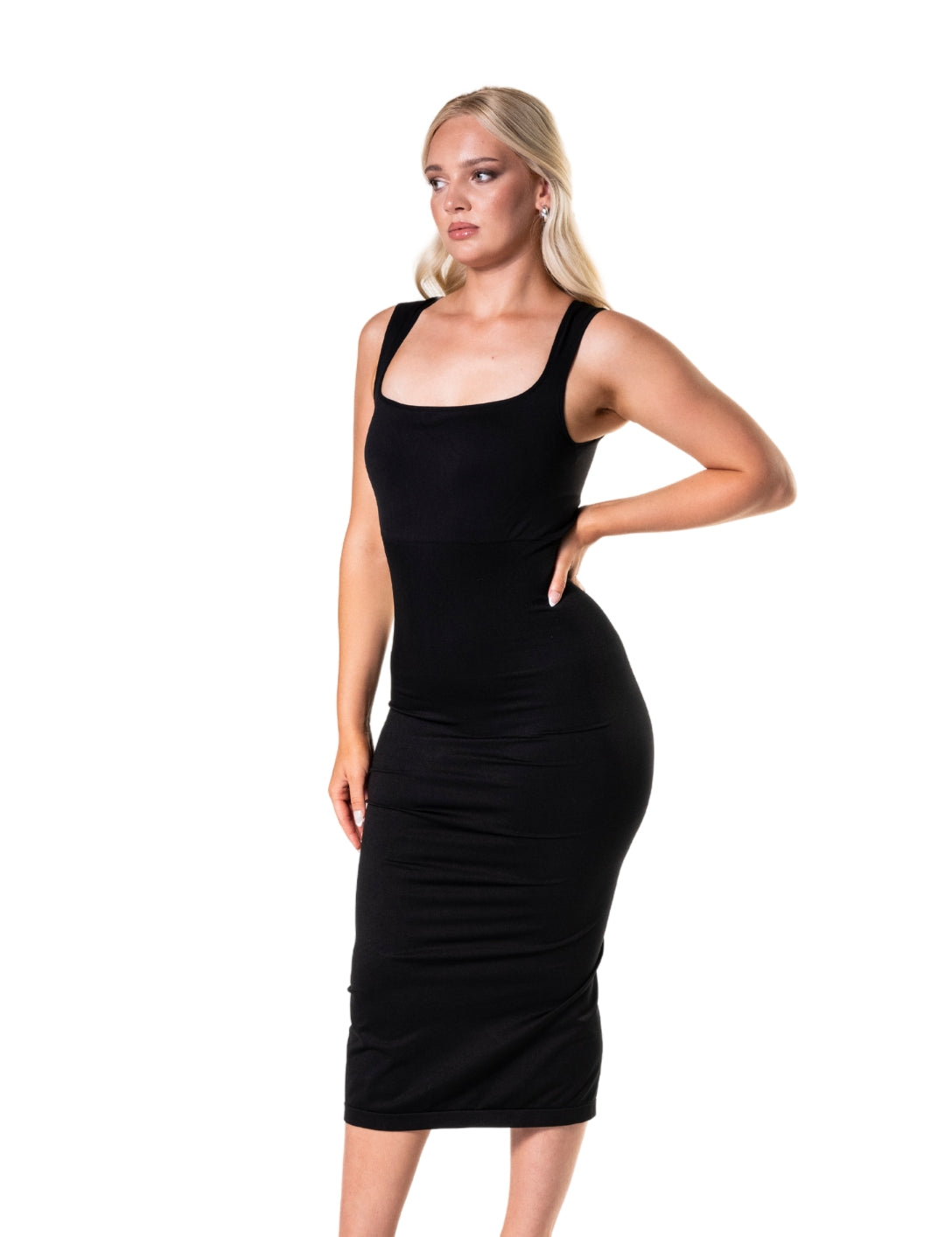 Square Neck Shapewear Dress - HeyShape
