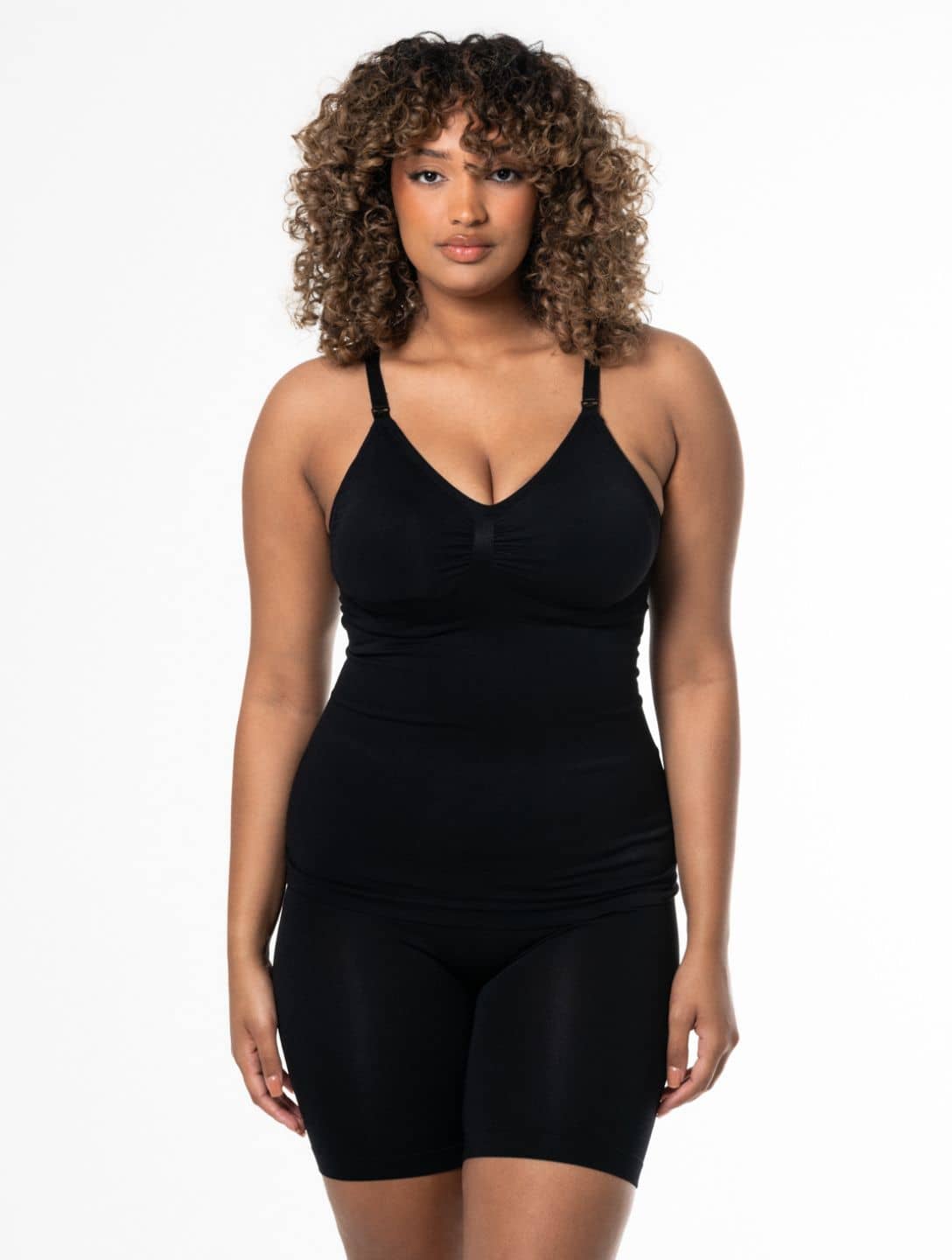 SHENHE Women's Plus Size Seamless Sleeveless Full Body Shaper Shapewear  Bodysuit Black Solid 0XL at  Women's Clothing store