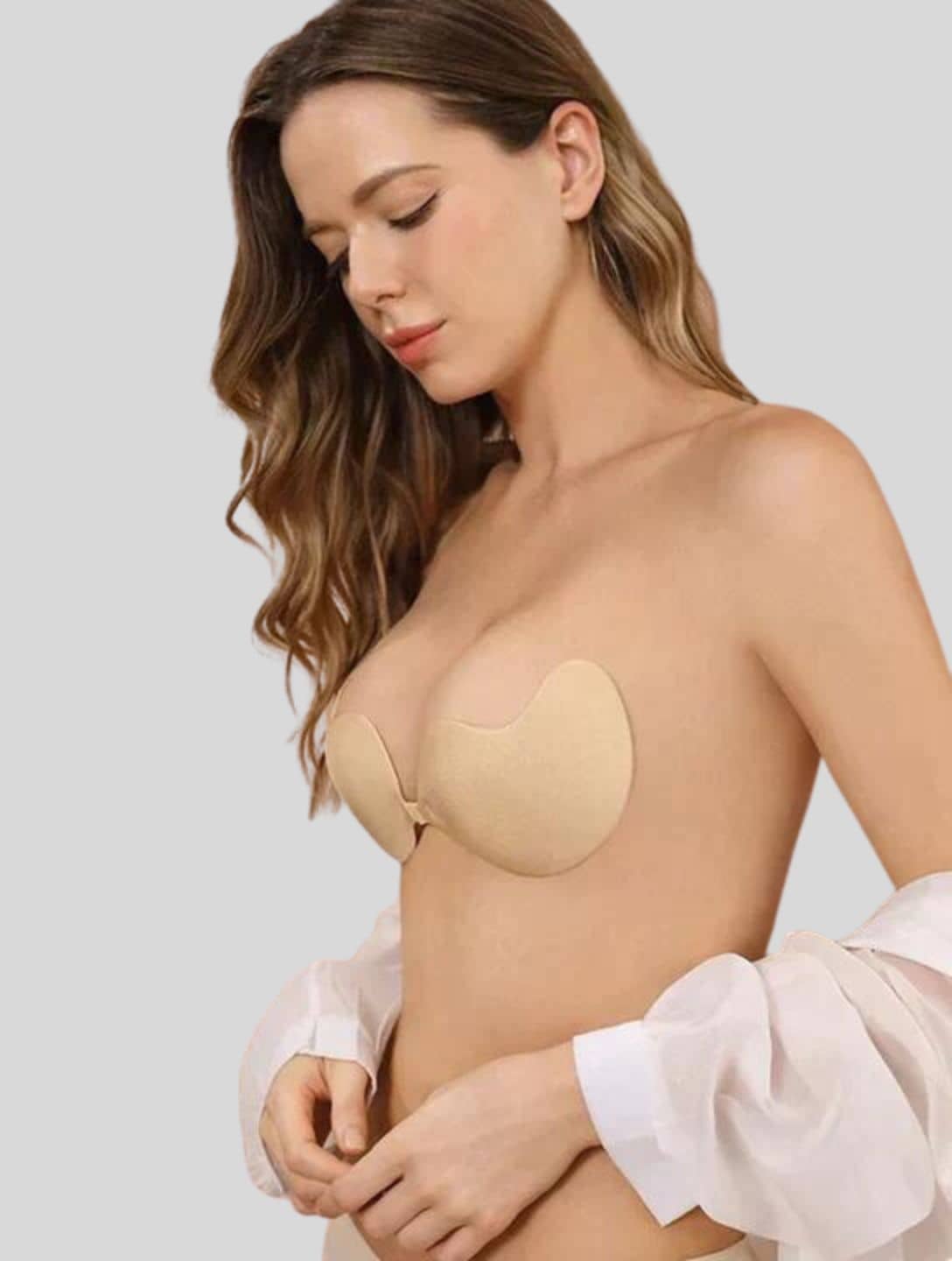 HOW TO GET CLEAVAGE WITH A STRAPLESS BRA - UpBra review! 